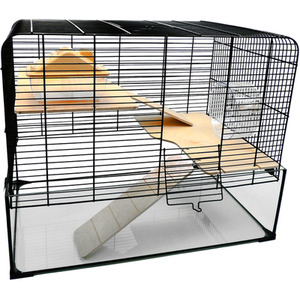 Small Animal Glass Cage Gerbilarium - The Savoy - Neutral by Little Friends