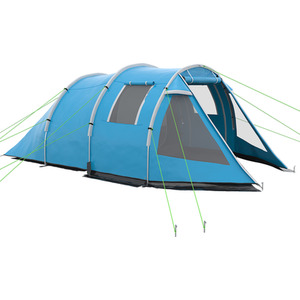 Outsunny Camping Tent with 2 Rooms for 3-4 Persons by Outsunny