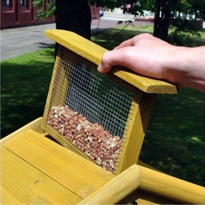 Wooden Bird Table Feeder - Brown by Garden Mile