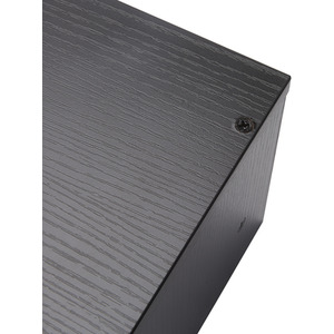 Desk Organisation Monitor Stand with Storage Shelf - Black by Livingandhome