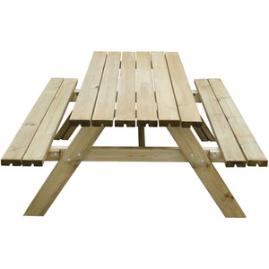 Rectangular Picnic Table - Natural by Forest