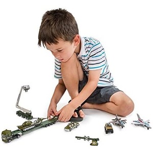 Big Daddy Kids Vehicle Set with Accessories - Multi / Military Aircaft / 40+ by Big Daddy