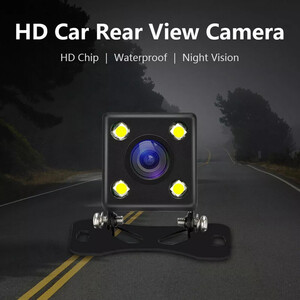 Folding Rear View Reversing Camera Kit - Black
