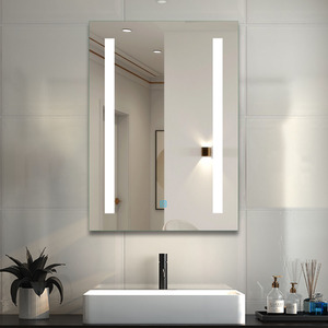 Frameless LED Bathroom Mirror with Touch Switch by AicaBathroom