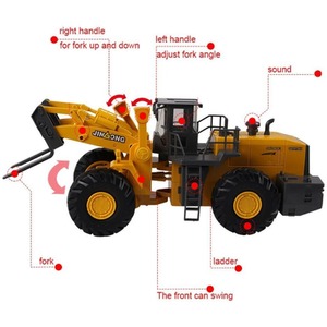 Construction Tractor - Orange / Fork Lift by Big Daddy