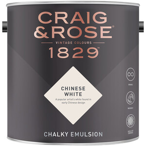Craig and Rose Chalky Matt Emulsion - Chinese White by Craig & Rose