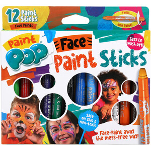Pack of 12 Paint Pop Face paints