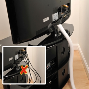 D-Line Cable Tidy Tube 1.1 Metre - White by D-Line