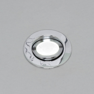 Lydia Bathroom Recessed Adjustable IP65 LED Downlight - Chrome by Litecraft