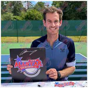 Sir Andy Murray Signed and Framed Tennis Photograph - White by Allstarsignings