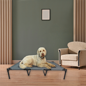 Elevated Dog Bed in Grey - Grey / XL by Actiaspet
