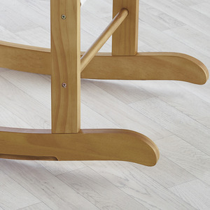 Little Gem Rocking Moses Basket Stand Natural - Brown by Kinder Valley