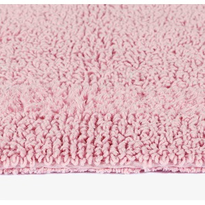 Luxury Reversible Cotton Bath Mat - Pink by Homescapes