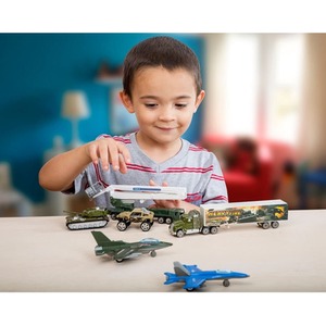 Big Daddy Kids Vehicle Set with Accessories - Multi / Army Platoon / 40+ by Big Daddy