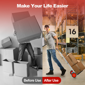 Folding Hand Truck Dolly Cart-Silver - Silver by Costway