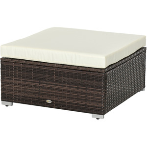 Outsunny 5 Pieces Rattan Sofa Set - Brown by Outsunny