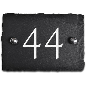 Rustic Slate Number 44 by The house nameplate company