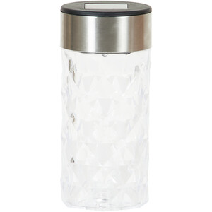 2 in 1 Solar Crystal Effect Light - Black and Clear