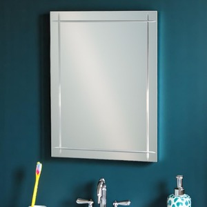 Marylebone Wall Mounted Rectangular Frameless Bathroom Mirror 45cm x 60cm - Mirror by Showerdrape