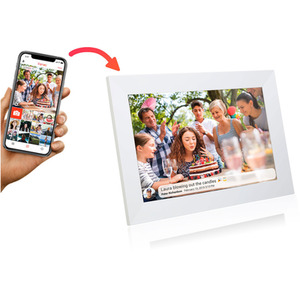 Gallery10 WiFi Digital Photo Frame 10 Inch - White by Grouptronics