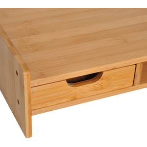 HOMCOM Bamboo Desktop Monitor Riser Laptop - Bamboo by HOMCOM