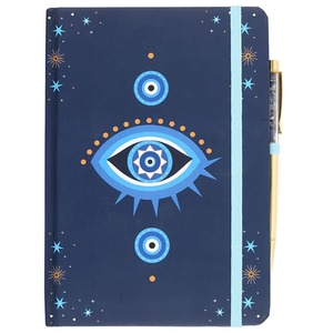 All Seeing Eye Notebook with Crystal Chip Pen - A5 by Kingsbury Gifts