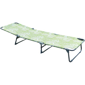 Tropical Leaf Sun Lounger - Green and White by Outdoor Essentials