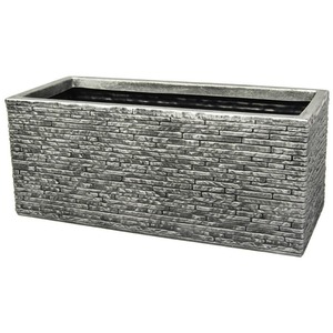 Brick Effect Trough Planter 60cm - Grey by Strata