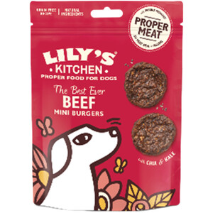 Lily's Kitchen Beef and Chia Burgers by Lilys Kitchen