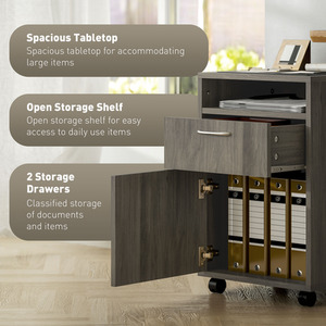 HOMCOM Filing Cabinet With Drawer by HOMCOM