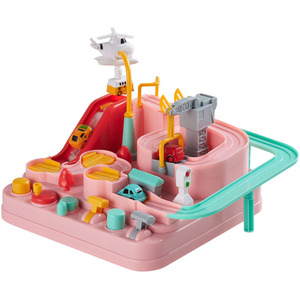 Kidkid Car Adventure Toy Set - Pink by Kidkid