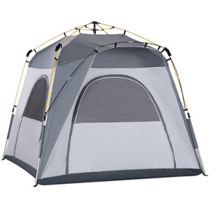 Outsunny Five Man Pop Up Tent - Grey by Outsunny