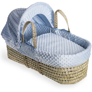 Dimple Palm Moses Basket - Blue by Clair de Lune
