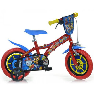 Dino Paw Patrol 12in Kids Bike - Red & Blue by Dino