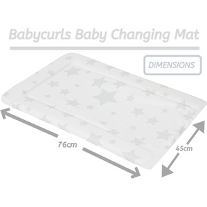 Baby Changing Mat - Grey Stars / Grey Stars by Babycurls