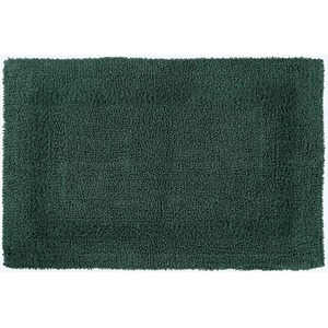 Luxury Reversible Cotton Bath Mat - Green by Homescapes