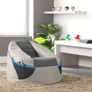 PLAY-R1 Alpha Kids Gaming Bean Bag Chair - Grey by icon