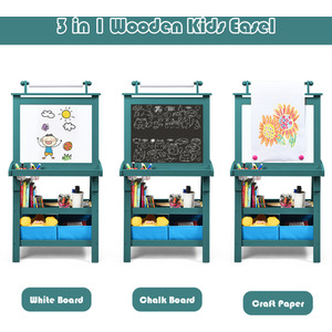 Kids Art Easel - Blue by Costway