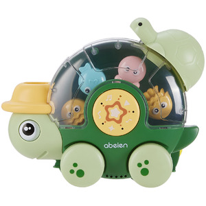 Turtle Bath Toy with Suction Cups - Green by Livingandhome