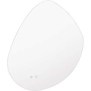 Irregular Frameless LED Bathroom Wall Mirror - Silver / 70cm by Livingandhome