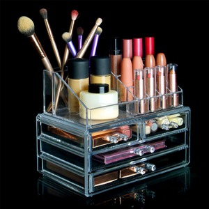 Cosmetic Makeup and Jewellery Organiser - Clear by Pukkr