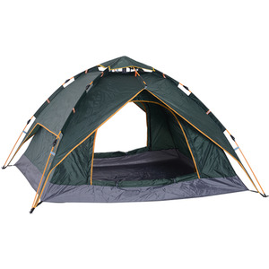 Outsunny Three Man Pop Up Tent Camping - Dark Green by Outsunny