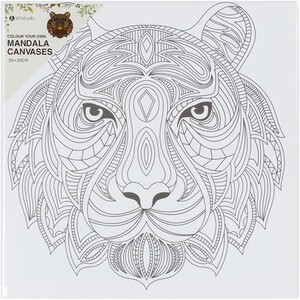 Art Studio Colour Your Own Mandala Canvas by Art Studio