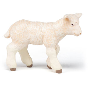 PAPO Farmyard Friends Merinos Lamb Toy Figure - White by PAPO