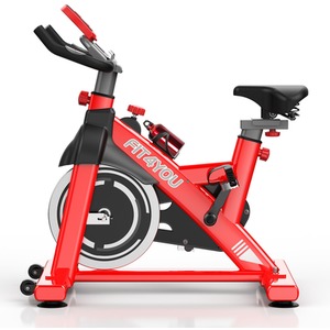 FIT4YOU Exercise Bike Fitness - Red and Black by FIT4YOU