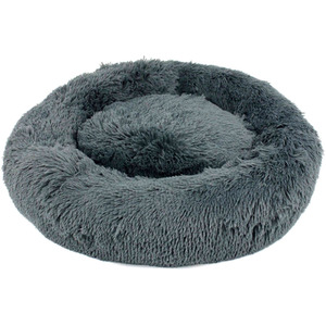 Fluffy Dog Bed in Dark Grey - Dark Grey / M by Actiaspet