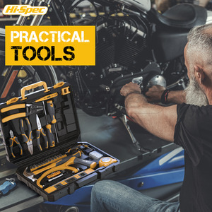 Hi Spec 82 Piece Home and Garage Tool Kit Set - yellow by Hi-Spec