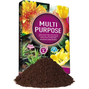 60L Multi-Purpose Soil Nutrient Enhanced Compost For Flowers and Plants - Brown by STORM TRADING GROUP