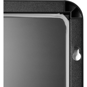 Livingandhome Black Wall Mirror with Shelf and Towel Bar - Black by Livingandhome