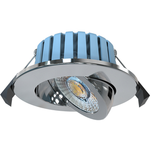 Lydia Bathroom Recessed Adjustable IP65 LED Downlight - Chrome by Litecraft